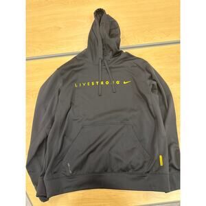 Nike Livestrong Men’s Therma-Fit Hoodie Black Pullover Size M